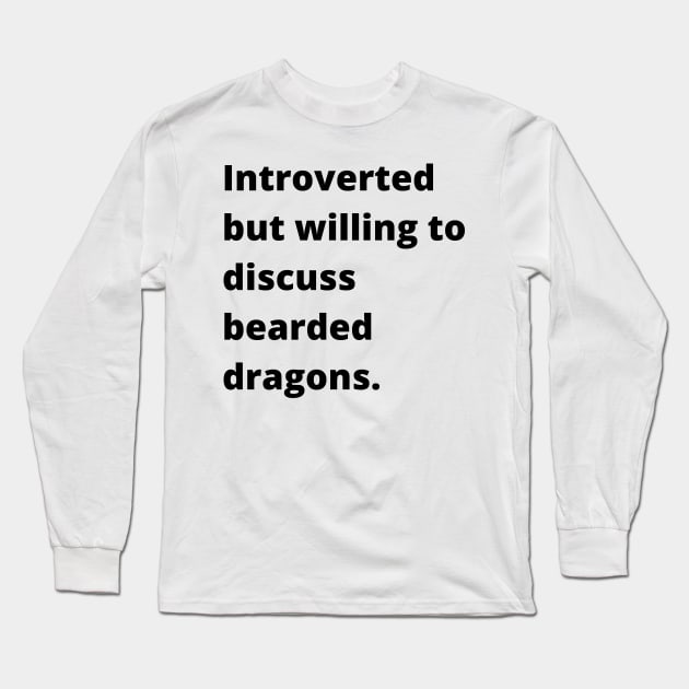 Bearded Dragon Long Sleeve T-Shirt by Sloth Station